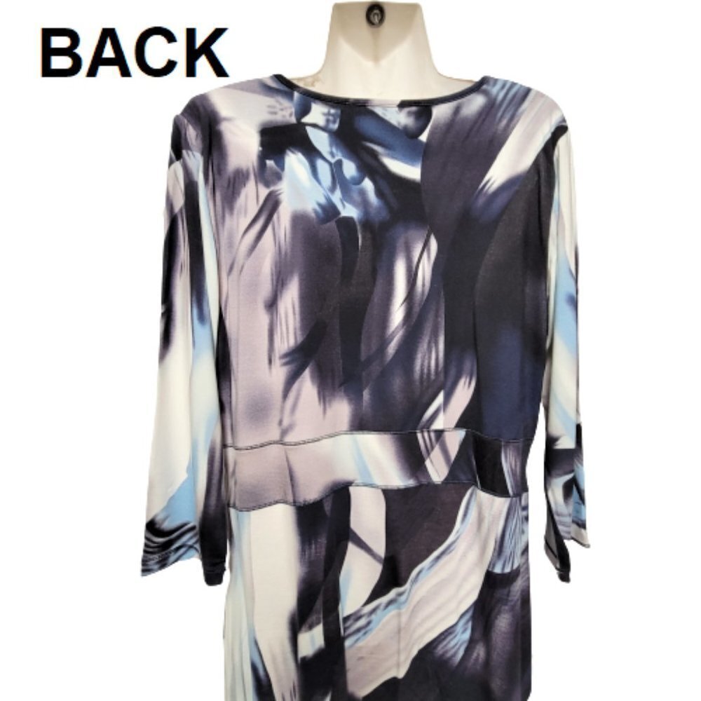 Plus Size Dress, Three Quarter Sleeve Dress -  Size L, Size XXL - NEW! - Picture 4 of 16